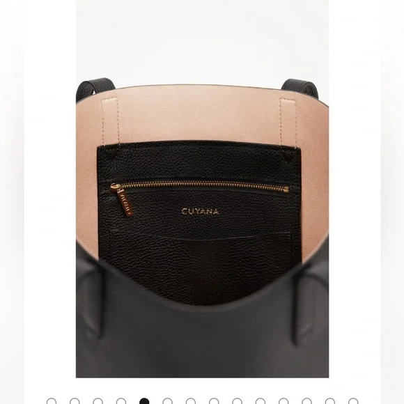 Cuyana Structured Black Leather Tote Bag - Like New! - Picture 7 of 16
